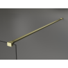 Mexen Kioto Paroi de douche Walk-in 130 x 200 cm, bronze 8 mm, or brossé - 800-130-101-55-32