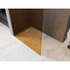 Mexen Kioto paroi de douche Walk-in 140 x 200 cm, bronze 8 mm, cuivre brossé - 800-140-101-65-32