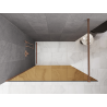 Mexen Kioto paroi de douche Walk-in 140 x 200 cm, bronze 8 mm, cuivre brossé - 800-140-101-65-32