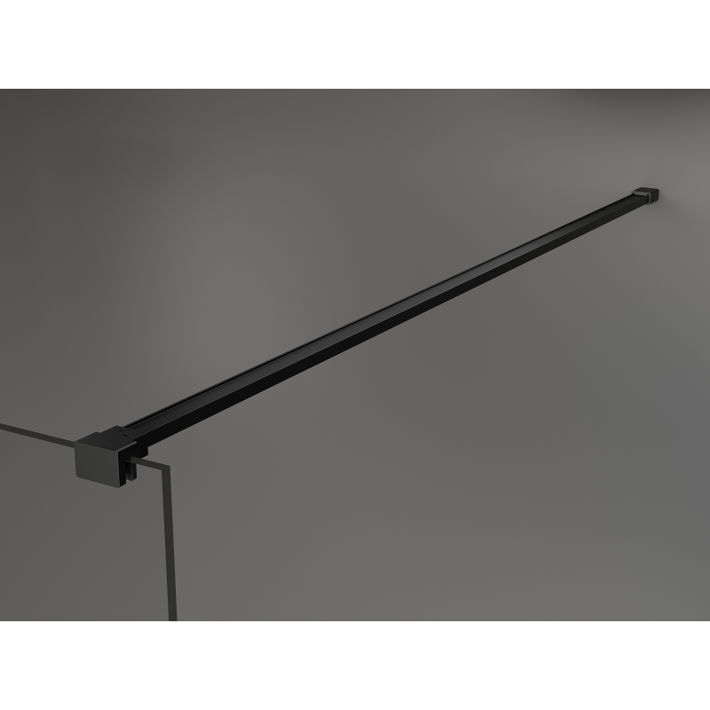 Mexen Kioto paroi de douche Walk-in 120 x 200 cm, bronze 8 mm, noir - 800-120-101-70-32