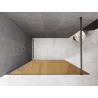 Mexen Kioto Paroi de douche Walk-in 80 x 200 cm, bronze 8 mm, métal gun - 800-080-101-95-32