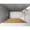 Mexen Kioto paroi de douche Walk-in 80 x 200 cm, bronze 8 mm, nickel brossé - 800-080-101-97-32