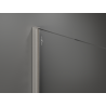 Mexen Kioto paroi de douche Walk-in 140 x 200 cm, bronze 8 mm, nickel brossé - 800-140-101-97-32