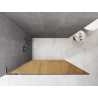 Mexen Kioto L paroi de douche Walk-in 110 x 200 cm, bronze, chromé - 800-110-103-01-32