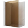 Mexen Kioto L paroi de douche Walk-in 80 x 200 cm, bronze, blanc - 800-080-103-20-32