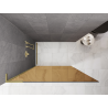 Mexen Kioto L Paroi de douche Walk-in 90 x 200 cm, bronze, doré brossé - 800-090-103-55-32