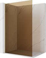 Mexen Kioto L Panneau de douche Walk-in 110 x 200 cm, bronze, doré brossé - 800-110-103-55-32