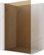 Mexen Kioto L paroi de douche Walk-in 80 x 200 cm, bronze, or rose - 800-080-103-60-32