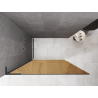 Mexen Kioto L paroi de douche Walk-in 120 x 200 cm, bronze, gris canon brossé - 800-120-103-66-32