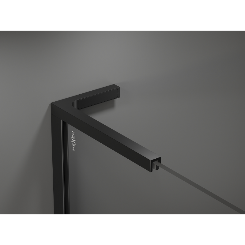 Mexen Kioto L Cabine de douche Walk-in 90 x 200 cm, bronze, noir - 800-090-103-70-32