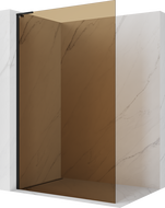 Mexen Kioto L Cabine de douche Walk-in 90 x 200 cm, bronze, noir - 800-090-103-70-32
