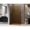 Mexen Kioto L paroi de douche Walk-in 80 x 200 cm, bronze, métal canon - 800-080-103-95-32