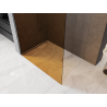 Mexen Kioto L Paroi de douche Walk-in 90 x 200 cm, bronze, métal canon - 800-090-103-95-32