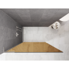 Mexen Kioto L Paroi de douche Walk-in 70 x 200 cm, bronze, nickel brossé - 800-070-103-97-32
