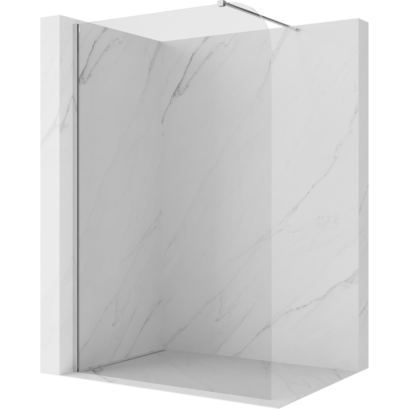 Mexen Kioto-P paroi de douche Walk-in 80 x 200 cm, transparent 8 mm, chromé - 800-080-101-01-00-P