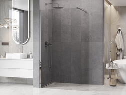 Mexen Kioto-P Paroi de douche Walk-in 100 x 200 cm, transparent 8 mm, chrome - 800-100-101-01-00-P
