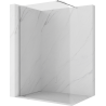 Mexen Kioto-P Paroi de douche Walk-in 100 x 200 cm, transparent 8 mm, chrome - 800-100-101-01-00-P