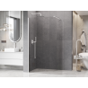 Mexen Kioto-P paroi de douche Walk-in 140 x 200 cm, transparent 8 mm, blanc - 800-140-101-20-00-P