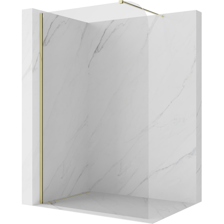 Mexen Kioto-P paroi de douche Walk-in 70 x 200 cm, transparent 8 mm, or - 800-070-101-50-00-P