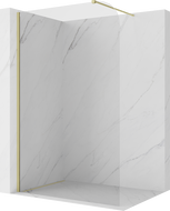 Mexen Kioto-P Écran de douche Walk-in 80 x 200 cm, transparent 8 mm, or brossé - 800-080-101-55-00-P