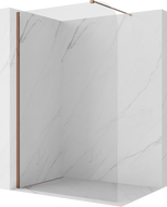 Mexen Kioto-P Paroi de douche Walk-in 80 x 200 cm, transparent 8 mm, or rose - 800-080-101-60-00-P
