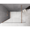 Mexen Kioto-P paroi de douche walk-in 110 x 200 cm, transparent 8 mm, cuivre brossé - 800-110-101-65-00-P