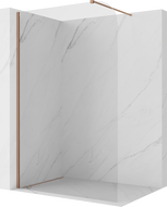 Mexen Kioto-P paroi de douche walk-in 110 x 200 cm, transparent 8 mm, cuivre brossé - 800-110-101-65-00-P