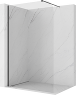 Mexen Kioto-P Paroi de douche Walk-in 100 x 200 cm, transparent 8 mm, gris canon brossé - 800-100-101-66-00-P