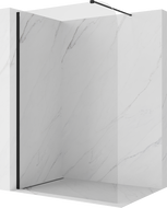 Mexen Kioto-P paroi de douche Walk-in 80 x 200 cm, transparente 8 mm, noire - 800-080-101-70-00-P
