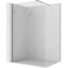 Mexen Kioto-P Paroi de douche Walk-in 80 x 200 cm, transparent 8 mm, metal canon - 800-080-101-95-00-P