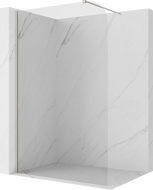 Mexen Kioto-P paroi de douche Walk-in 130 x 200 cm, transparent 8 mm, nickel brossé - 800-130-101-97-00-P