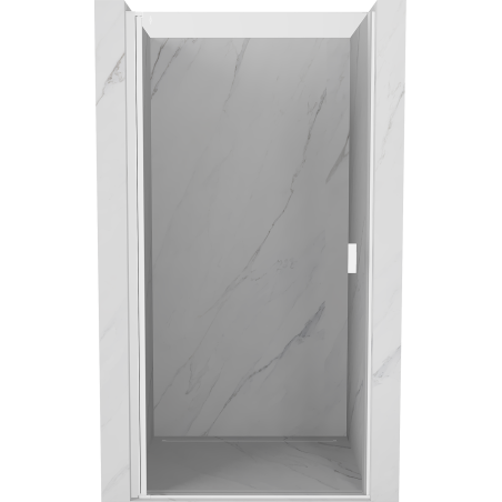 Mexen Mist-B porte de douche pivotante 85 cm, transparente, blanche - 8A2-085-000-20-00