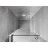 Mexen Mist-B portes de douche pivotantes 90 cm, transparentes, blanches - 8A2-090-000-20-00