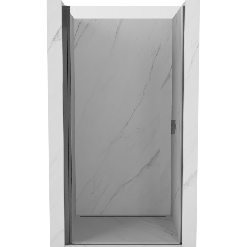 Mexen Mist-B porte de douche pivotante 60 cm, transparent, gris canon brossé - 8A2-060-000-66-00