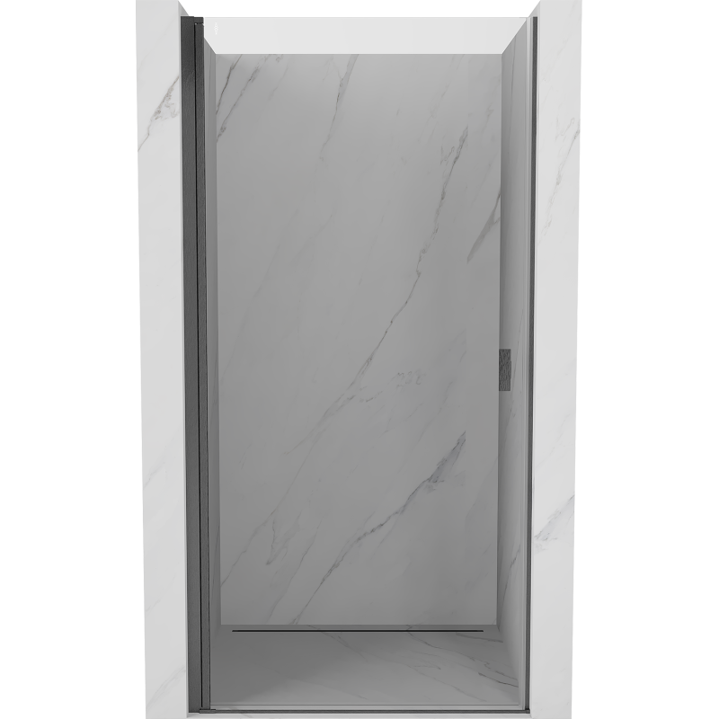 Mexen Mist-B porte de douche battante 85 cm, transparent, gris gun brossé - 8A2-085-000-66-00