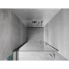 Mexen Mist-B porte de douche pivotante 100 cm, transparent, gris canon brossé - 8A2-100-000-66-00
