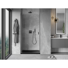 Mexen Mist-B porte de douche pivotante 80 cm, transparente, métal brossé - 8A2-080-000-95-00