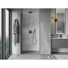 Mexen Mist-B porte de douche pivotante 80 cm, transparente, métal brossé - 8A2-080-000-95-00