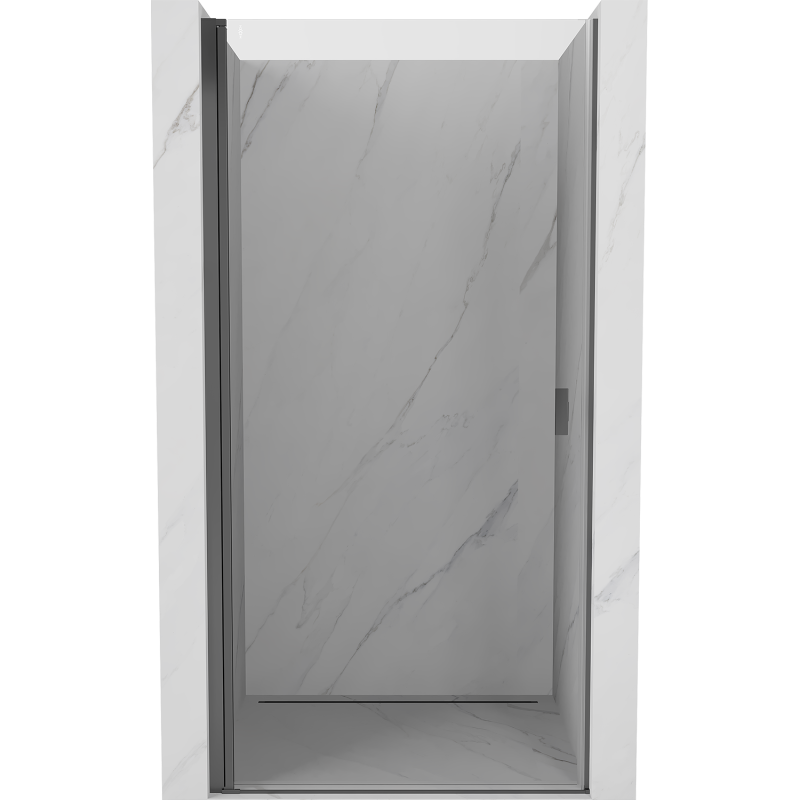 Mexen Mist-B porte de douche pivotante 80 cm, transparente, métal brossé - 8A2-080-000-95-00