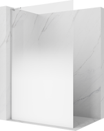 Mexen Kioto L Paroi de douche Walk-in 70 x 200 cm, ombre blanc 8 mm, chrome - 800-070-103-01-86