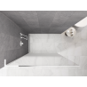Mexen Kioto L Paroi de douche Walk-in 110 x 200 cm, ombrée blanche 8 mm, blanche - 800-110-103-20-86