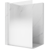 Mexen Kioto L paroi de douche Walk-in 120 x 200 cm, ombre blanche 8 mm, blanche - 800-120-103-20-86