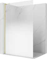 Mexen Kioto L Paroi de douche Walk-in 90 x 200 cm, ombrée blanche 8 mm, or - 800-090-103-50-86