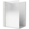 Mexen Kioto L paroi de douche Walk-in 120 x 200 cm, ombre blanc 8 mm, or - 800-120-103-50-86