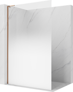 Mexen Kioto L paroi de douche Walk-in 110 x 200 cm, ombre blanche 8 mm, or rose - 800-110-103-60-86