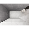 Mexen Kioto L paroi de douche Walk-in 80 x 200 cm, ombrée blanche 8 mm, gris canon brossé - 800-080-103-66-86