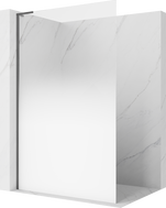 Mexen Kioto L Paroi de douche Walk-in 110 x 200 cm, ombre blanche 8 mm, gris canon brossé - 800-110-103-66-86