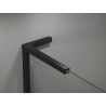 Mexen Kioto L paroi de douche Walk-in 90 x 200 cm, ombre blanc 8 mm, noir - 800-090-103-70-86