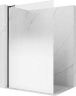 Mexen Kioto L Paroi de douche Walk-in 110 x 200 cm, ombre blanche 8 mm, noir - 800-110-103-70-86