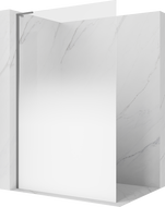 Mexen Kioto L paroi de douche Walk-in 110 x 200 cm, ombre blanche 8 mm, métal gun - 800-110-103-95-86